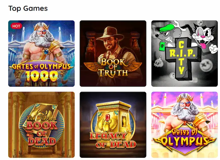 Rooli Casino Australia games