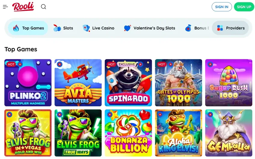 Rooli Pokies games